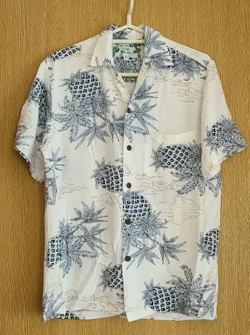 TWO PALMS 파인애플 패턴 반팔 셔츠