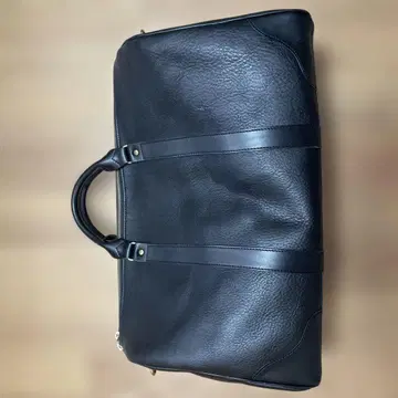 블랙 가죽 보스턴 백