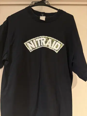 nitraid 로고 T셔츠 L 사이즈 블랙
