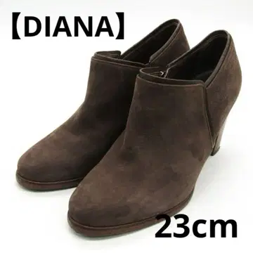 새상품급 DIANA (다이애나) 스웨이드 숏부츠 하이힐 23cm