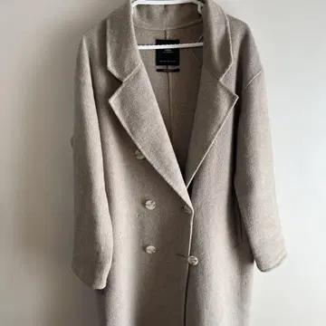 ZARA 베이지 핸드메이드 롱 코트 S/M