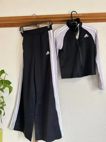 adidas 저지 셋업 사이즈 M 새상품 인기 플레어 팬츠