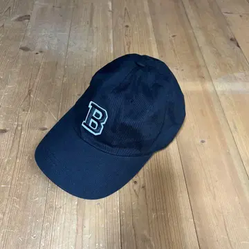 블랙 B 자수 야구 모자