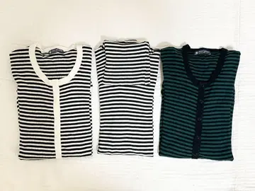 petit Bateau 가디건 터틀넥 세트
