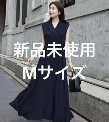 아뉴앙스 더블 새틴 테일러드 플레어 원피스