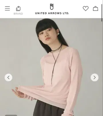 EMMEL REFINES 핑크 긴팔 니트