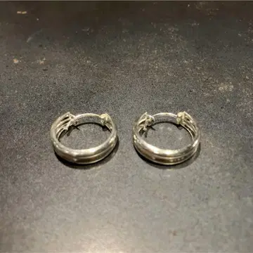 SILVER925 WIDE HOOP EARRINGS/실버/귀걸이