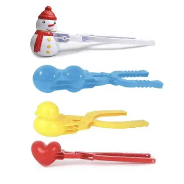 눈덩이 만들기 눈덩이 제조기 눈덩이 제작기 4PCS 하트 스노우볼 메이커