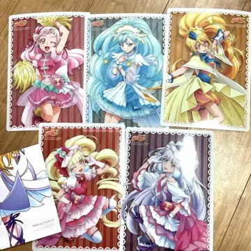 HUG! 프리큐어 클리어 시트 5장 세트 Animage 7월호 부록