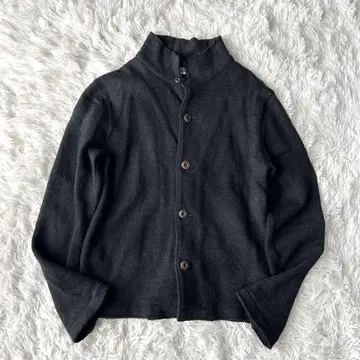 레어 새상품급 45rpm 울 융모 스탠드 카라 자켓 로고 자수