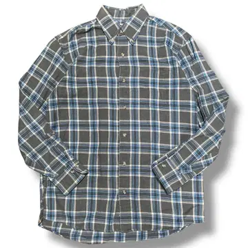 VAN JACKET 밴재킷 체크 무늬 긴팔 BD 셔츠 M