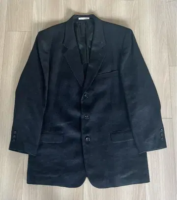 [ 컨디션 최상 ] Papas 파파스 린넨 100% 자켓 블랙 L!