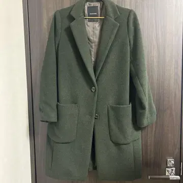JEANASIS 올리브 그린 체스터 코트