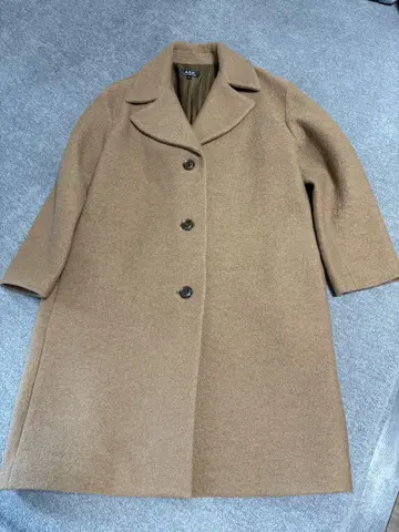 A.P.C 베이지 울 혼방 체스터 코트 34