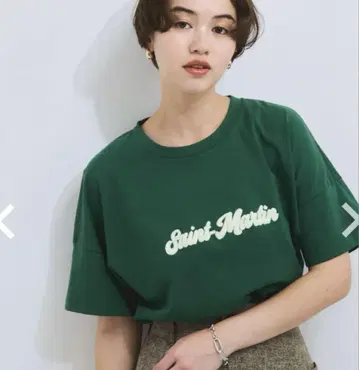 VICKY 비키 사가라 자수 로고 T셔츠 size2