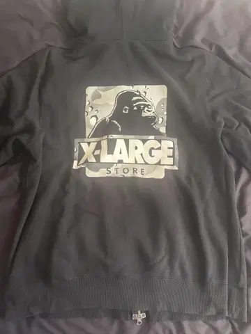 X-LARGE 고릴라 그래픽 후드티