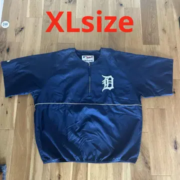 Majestic MLB 디트로이트 타이거즈 나일론 반팔 풀오버