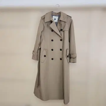 La Mode 베이지 더블 브레스트 트렌치코트 40