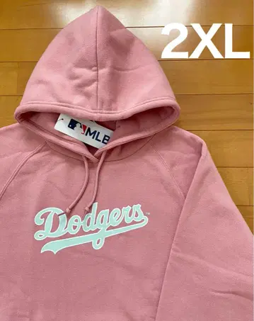 새상품 MLB 다저스 여성용 후드티 속기모 핑크 XL