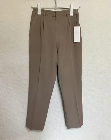 anySiS 린넨 라이크 폴리에스테르 팬츠 모카