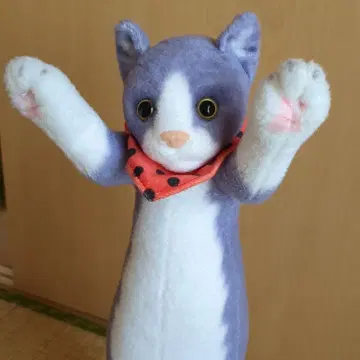 타치 ZOO 시리즈 냥코 봉제 인형 퍼플