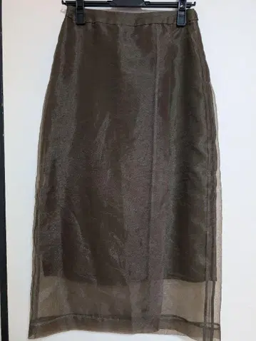 SACRA 사쿠라 올리브색 타이트 스커트