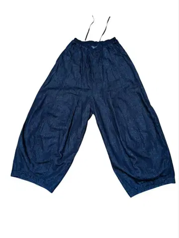 DEEP BLUE 딥 블루 72965 코튼 린넨 데님 와이드 팬츠