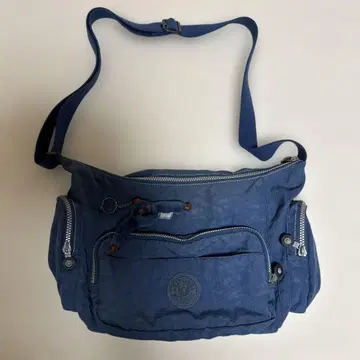 kipling 네이비 나일론 숄더백