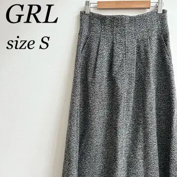 GRL 그레일 플레어 스커트 롱 스커트 여성용 S