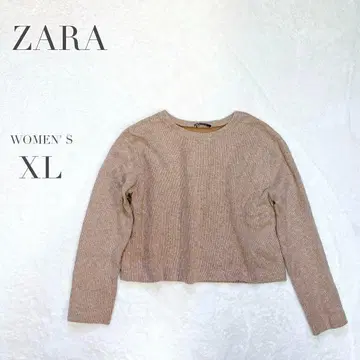 [ ZARA ] 숏 기장 니트 스웨터 캐주얼 무지 빅 XL 빅 루즈