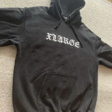 XLARGE 블랙 후드티 XLARGE