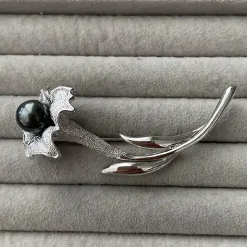 SILVER 펄 브로치