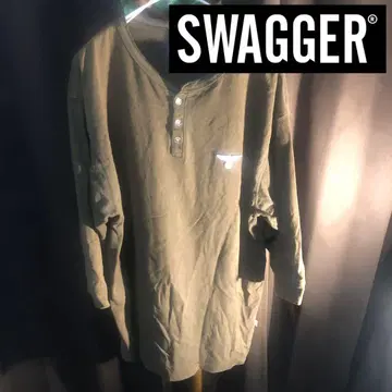 SWAGGER 올리브 5부 소매 티셔츠 당시 제품 페노메논