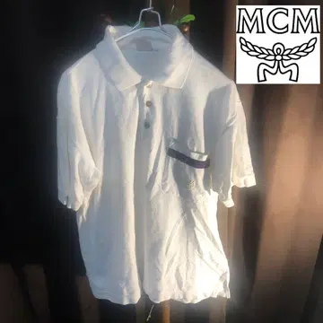 MCM OTC 화이트 피케 셔츠 M 사이즈 made in italy