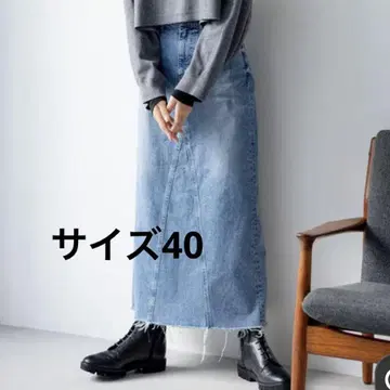 23구 REDCARD 콜라보 데님 스커트 40