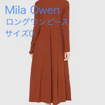 Mila Owen 미라 오웬 절개 플레어 골지 롱 원피스 가을/겨울