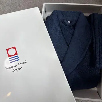 imabari towel 다크 블루 목욕 가운