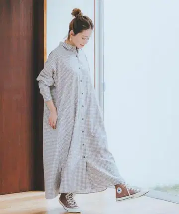 [ 새상품 ] 타카야마 나오코 씨 콜라보 EiiS 볼륨 셔츠 원피스