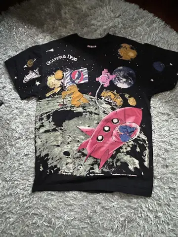 Grateful Dead L 빈티지 티셔츠 우주 디자인