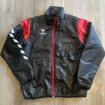 hummel 나일론 자켓 블랙/빨간색