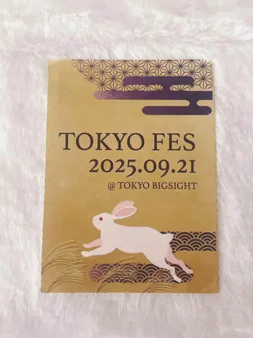 9/21 TOKYO FES Sep.2025 서치 티켓 1매 익명 배송