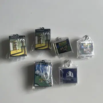 PlayStation 게임 패키지 미니어처 참 6개 세트