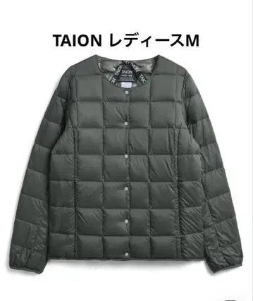 TAION 베이직 크루넥 버튼 이너 다운 자켓 (스테디셀러 무지)