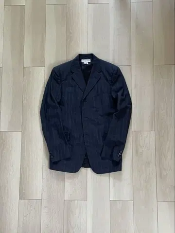 DRIES VAN NOTEN 테일러드 자켓 48 네이비 스트라이프