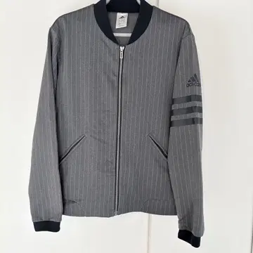 adidas 스트라이프 자켓 L 사이즈 네이비 그레이