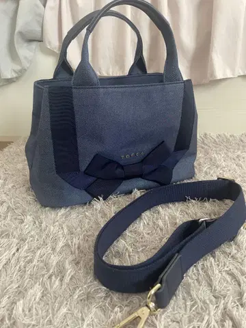 TOCCA PRESENT RIBBON CANVAS 토트백