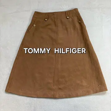 TOMMY HILFIGER 미디 스커트 사다리꼴 스커트 플레어 스커트
