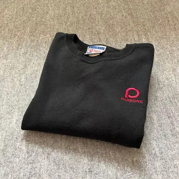 90s 헤인즈 PARSONS 로고 스웨트셔츠