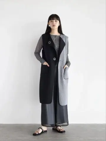 [ RADIATE ] 라디에이트 새상품! 본딩 바이컬러 롱베스트
