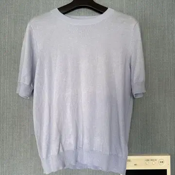 [ 새상품급 ] ZARA 라이트 블루 반팔 니트 스웨터 S